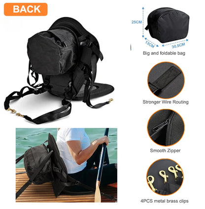 Kayak Seat Kayak Accessories Asiento Kayak Adjustable Backrest with Cushion Paddle Board Kayak Padded Seat